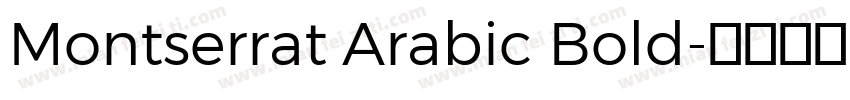 Montserrat Arabic Bold字体转换